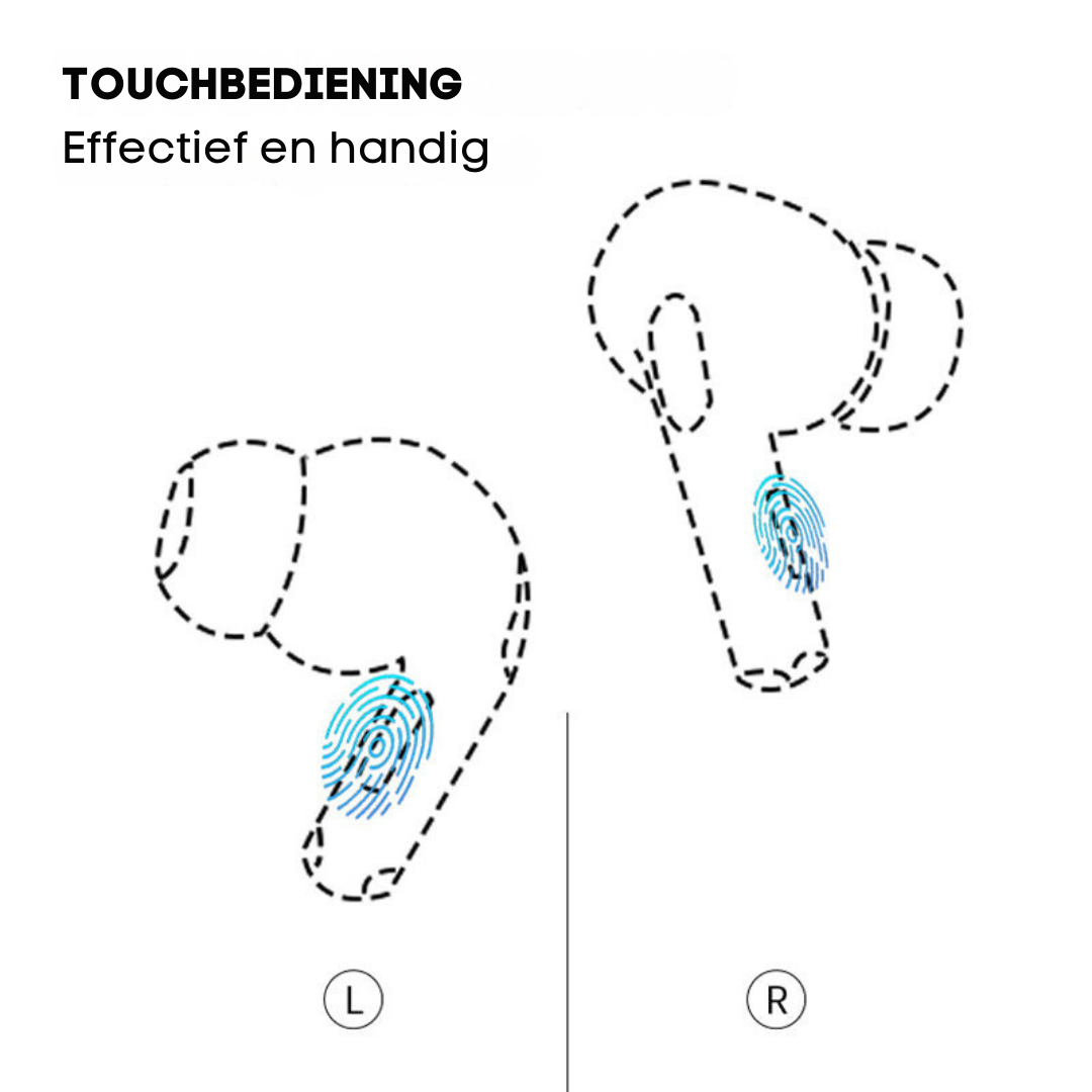 Bluetooth Oordopjes met Touch-Display