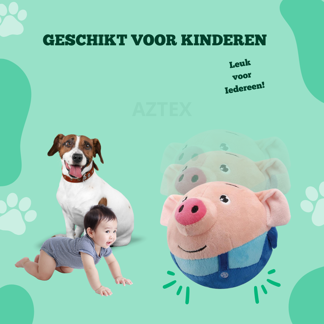 Stuiterend Varken - Interactief Speelgoed voor Honden